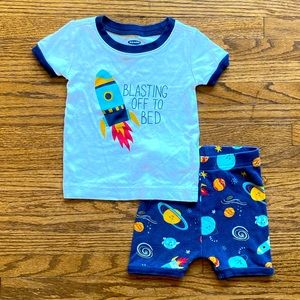 Two piece space pajamas